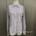 Custom female yarn dyed spandex long sleeve shirt